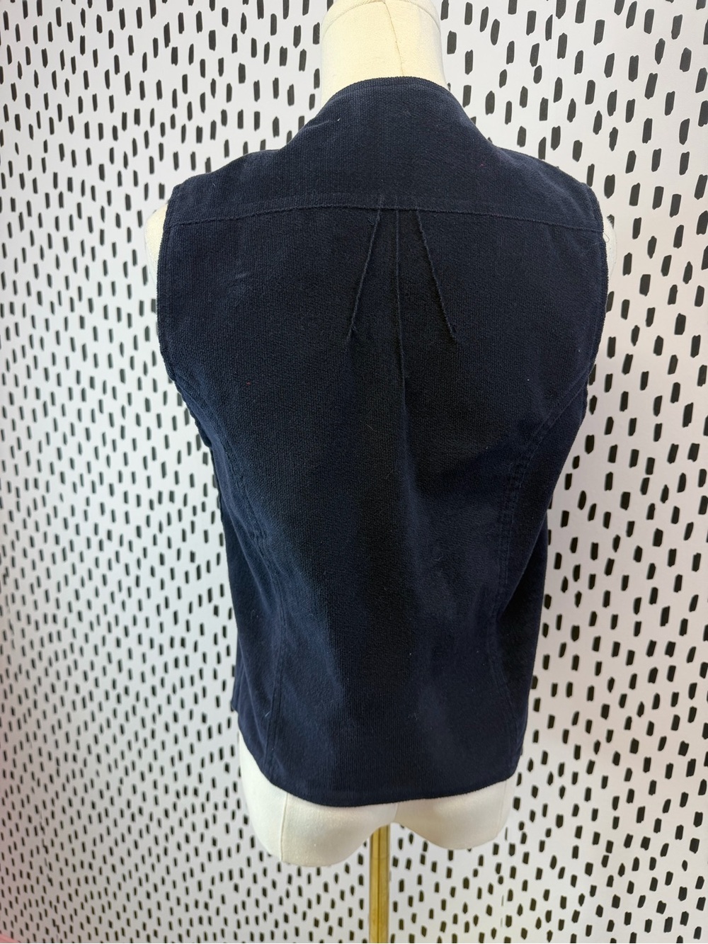 Vintage Lee Mens blue Vest Size S western corduroy - Picture 3 of 5